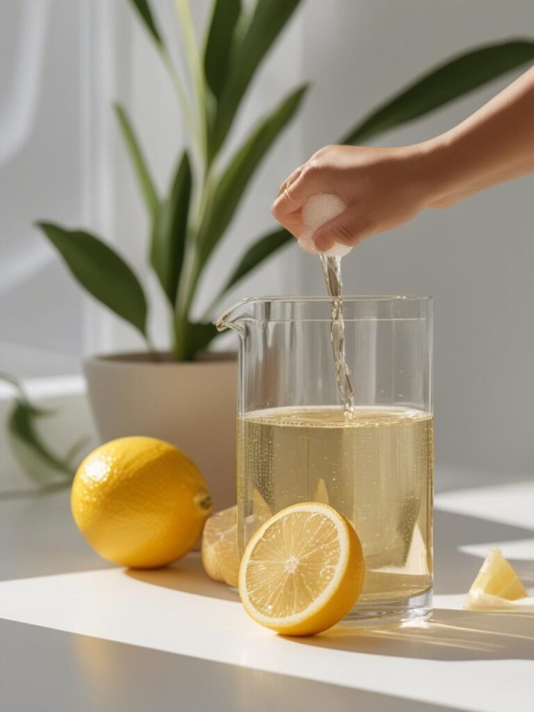 eau chaude et citron