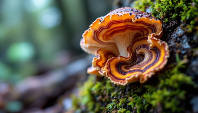 Champignon queue de dinde (Trametes versicolor) : bienfaits et usages